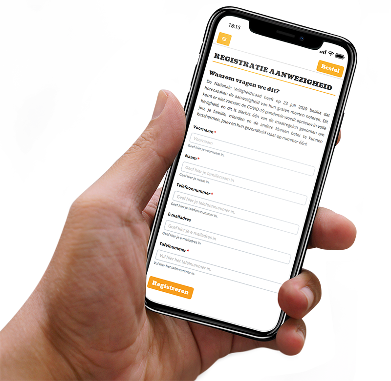 QR-code registration